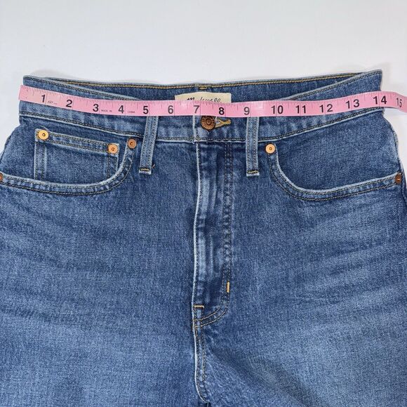Madewell Balloon Jeans Classic Blue Denim High Rise Women Size 27x26" - Picture 4 of 11